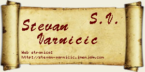 Stevan Varničić vizit kartica
